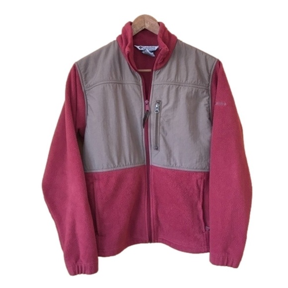 Columbia color block full zip fleece jacket Women’s size medium - Picture 1 of 7